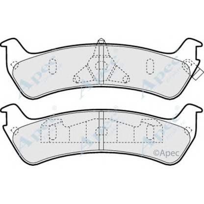 Фото Комплект тормозных колодок, дисковый тормоз APEC braking PAD990