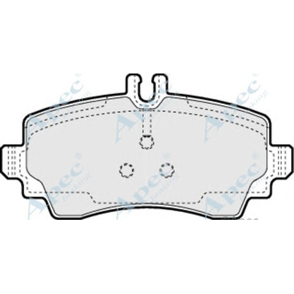 Фото Комплект тормозных колодок, дисковый тормоз APEC braking PAD993