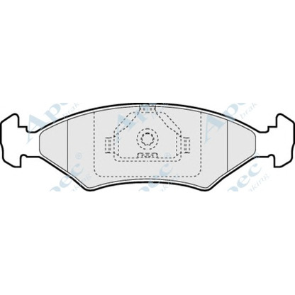 Foto Kit pastiglie freno, Freno a disco APEC braking PAD995