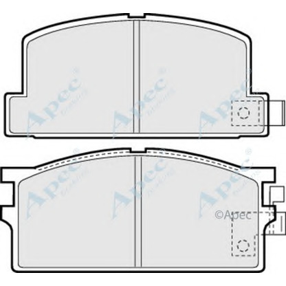 Foto Bremsbelagsatz, Scheibenbremse APEC braking PAD433