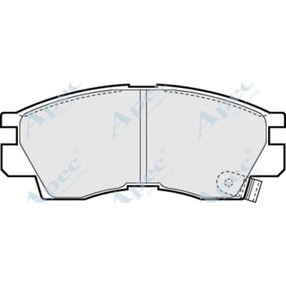 Фото Комплект тормозных колодок, дисковый тормоз APEC braking PAD667