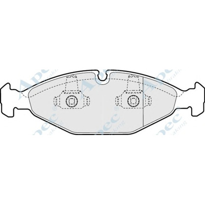 Foto Kit pastiglie freno, Freno a disco APEC braking PAD837