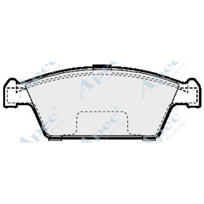 Foto Bremsbelagsatz, Scheibenbremse APEC braking PAD899