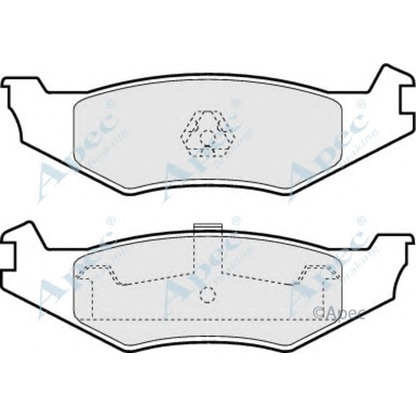 Foto Kit pastiglie freno, Freno a disco APEC braking PAD1048