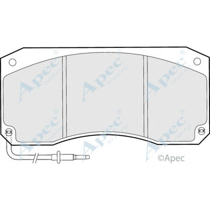 Photo Kit de plaquettes de frein, frein à disque APEC braking PAD1055