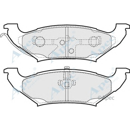 Foto Bremsbelagsatz, Scheibenbremse APEC braking PAD1069