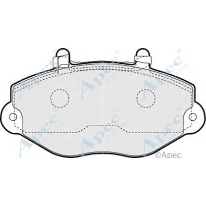 Photo Kit de plaquettes de frein, frein à disque APEC braking PAD1106