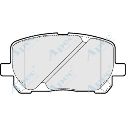 Photo Brake Pad Set, disc brake APEC braking PAD1332