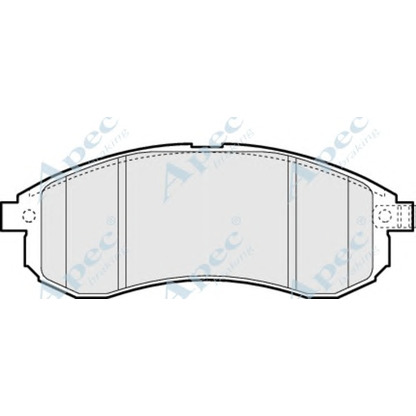 Photo Brake Pad Set, disc brake APEC braking PAD1405