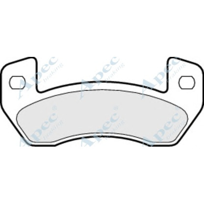 Фото Комплект тормозных колодок, дисковый тормоз APEC braking PAD1497