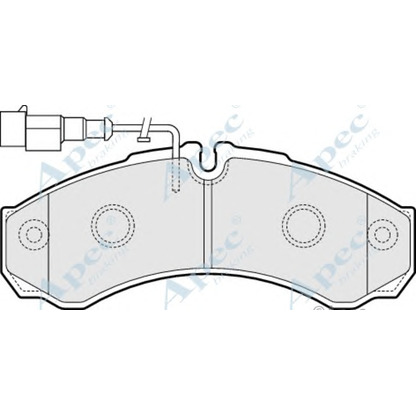 Zdjęcie Zestaw klocków hamulcowych, hamulce tarczowe APEC braking PAD1542