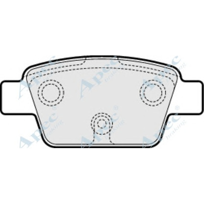 Photo Kit de plaquettes de frein, frein à disque APEC braking PAD1551