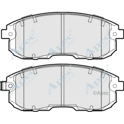 Foto Bremsbelagsatz, Scheibenbremse APEC braking PAD1756