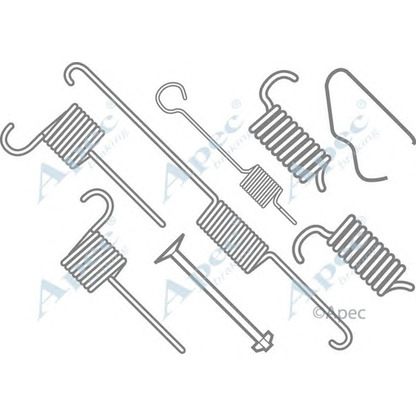 Foto Zubehörsatz, Bremsbacken APEC braking KIT755