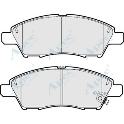 Photo Brake Pad Set, disc brake APEC braking PAD1759