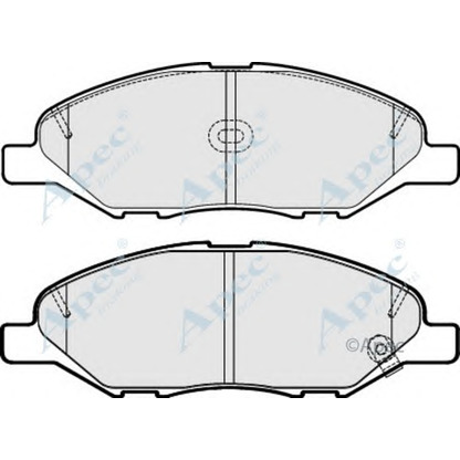 Foto Bremsbelagsatz, Scheibenbremse APEC braking PAD1760