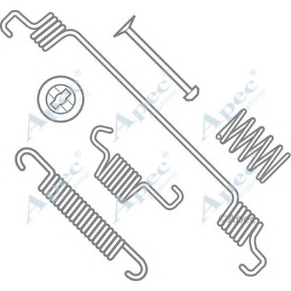 Foto Zubehörsatz, Bremsbacken APEC braking KIT757