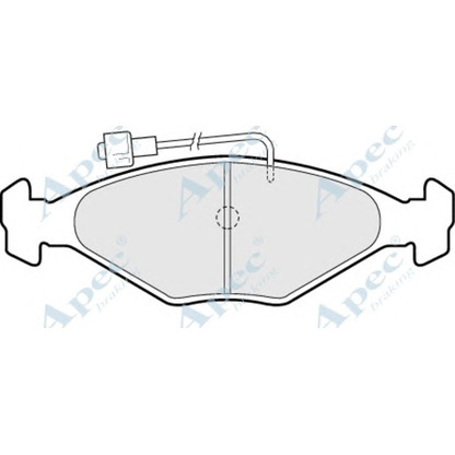 Foto Bremsbelagsatz, Scheibenbremse APEC braking PAD358