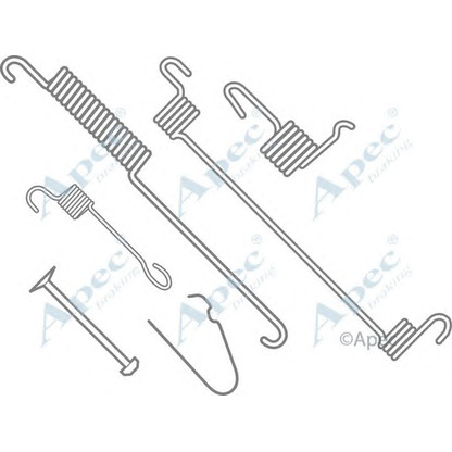 Фото Комплектующие, тормозная колодка APEC braking KIT761