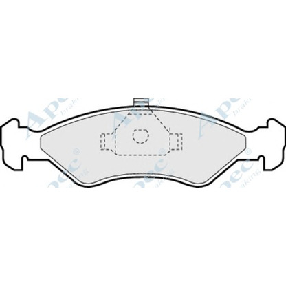 Фото Комплект тормозных колодок, дисковый тормоз APEC braking PAD631