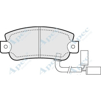 Photo Kit de plaquettes de frein, frein à disque APEC braking PAD633