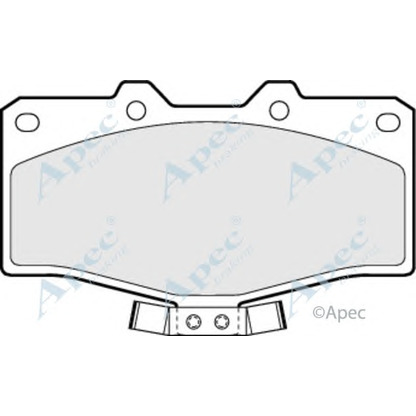 Foto Kit pastiglie freno, Freno a disco APEC braking PAD696