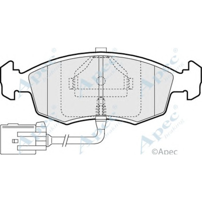 Photo Kit de plaquettes de frein, frein à disque APEC braking PAD774