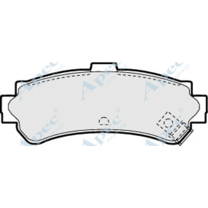 Фото Комплект тормозных колодок, дисковый тормоз APEC braking PAD888