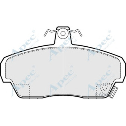 Фото Комплект тормозных колодок, дисковый тормоз APEC braking PAD972