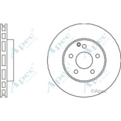 Foto Bremsscheibe APEC braking DSK2224