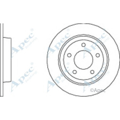 Photo Disque de frein APEC braking DSK2226