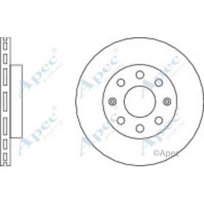 Foto Bremsscheibe APEC braking DSK2252