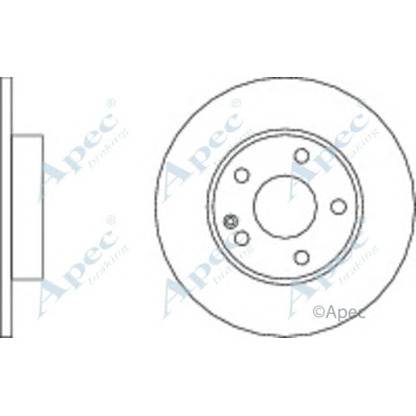 Foto Bremsscheibe APEC braking DSK2276