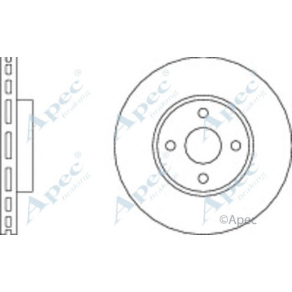 Photo Disque de frein APEC braking DSK2222