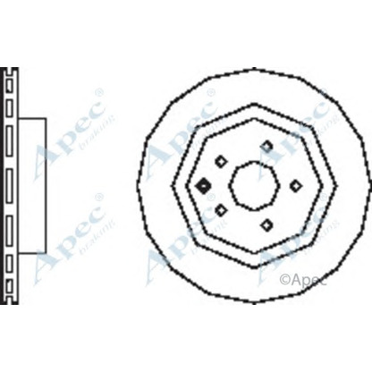 Photo Disque de frein APEC braking DSK2502