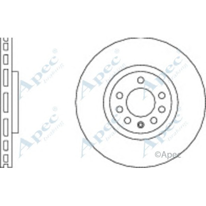 Zdjęcie Tarcza hamulcowa APEC braking DSK2507