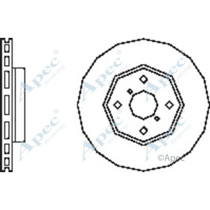 Foto Disco de freno APEC braking DSK2516