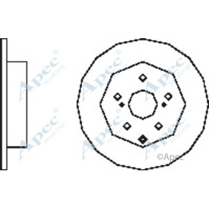 Foto Bremsscheibe APEC braking DSK2524