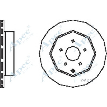 Photo Disque de frein APEC braking DSK2568