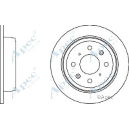 Photo Disque de frein APEC braking DSK257