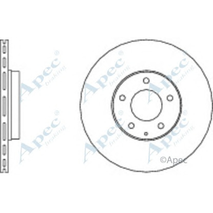Photo Disque de frein APEC braking DSK2572