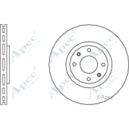 Фото Тормозной диск APEC braking DSK2573