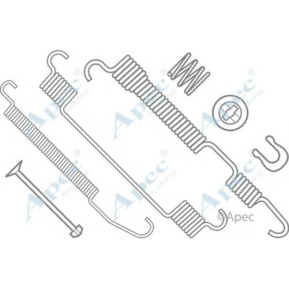 Zdjęcie Zestaw dodatków, szczęki hamulcowe APEC braking KIT790