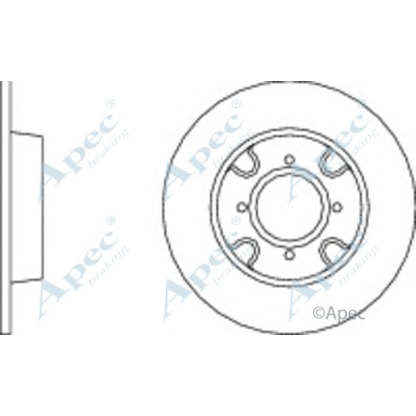 Фото Тормозной диск APEC braking DSK259