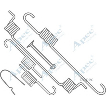 Foto Zubehörsatz, Bremsbacken APEC braking KIT793