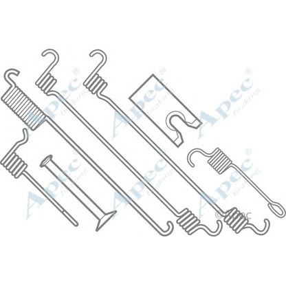 Фото Комплектующие, тормозная колодка APEC braking KIT796