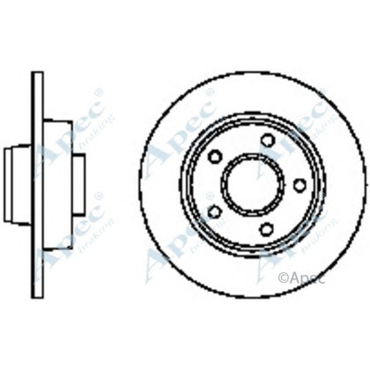 Photo Disque de frein APEC braking DSK2325