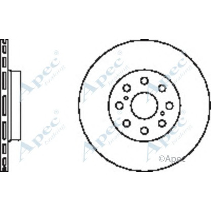 Фото Тормозной диск APEC braking DSK2365