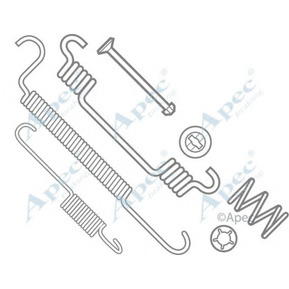 Foto Zubehörsatz, Bremsbacken APEC braking KIT802