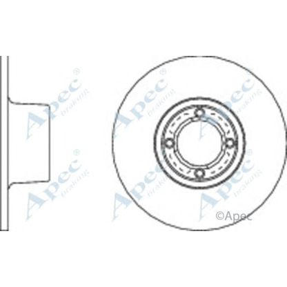 Photo Disque de frein APEC braking DSK239